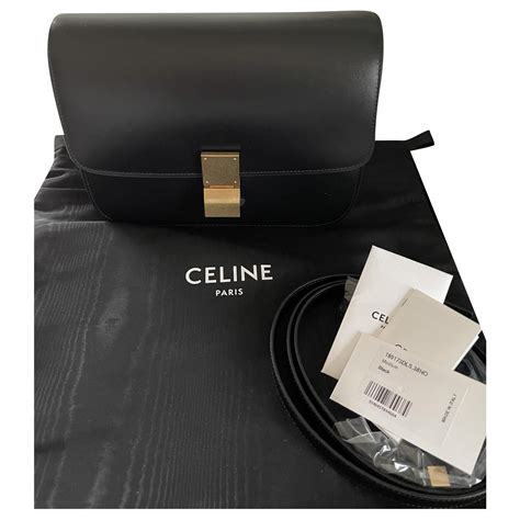 celine box bag black